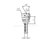 Фитинг DN 06 BSP (Г) 1/4 (Италия)