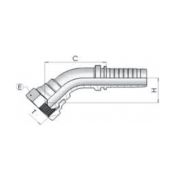 Фитинг DN 10 BSP (45) 1/4