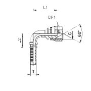 Фитинг DN 20 BSP (90) 3/4