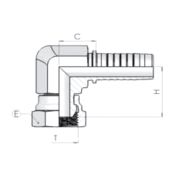 Фитинг DN 12 BSP (90) 1/2  компакт