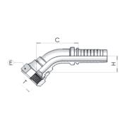 Фитинг DN 20 JIС  (45)  1.1/16