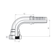 Фитинг DN 25 JIС  (90) 1.5/8