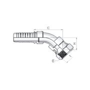 Фитинг DN 12 JIS (45) 22*1.5