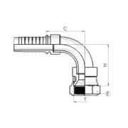 Фитинг DN 10 DKI (90) 18*1.5