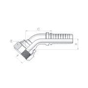 Фитинг DN 16 ORFS (45) «1»