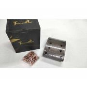 Накладка тормозная передняя 10 отверстий SHACMAN F3000  TiggerPart-0121